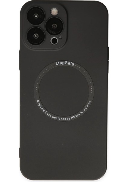Iphone 14 Pro Kılıf Jack Magneticsafe Lens Silikon - Siyah