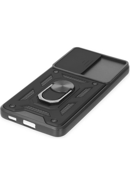 Samsung Galaxy S21 Fe Kılıf Pars Lens Yüzüklü Silikon - Siyah indirimleri