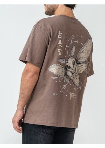 Unisex Erkek/kadın Oversize Bisiklet Yaka %100 Pamuk Baskılı Ipek Yolu T-Shirt fiyatları