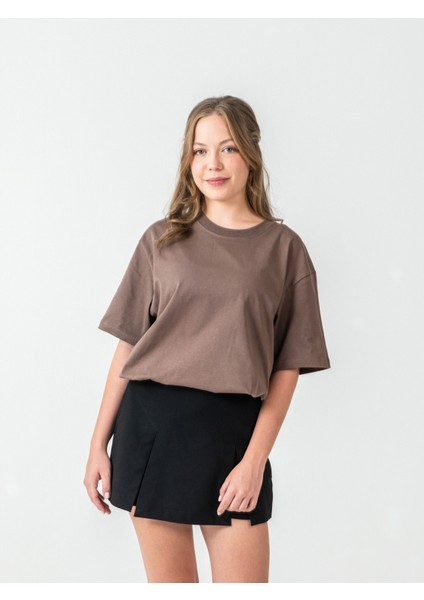 Unisex Erkek/kadın Oversize Bisiklet Yaka %100 Pamuk Baskılı Ipek Yolu T-Shirt fırsatları