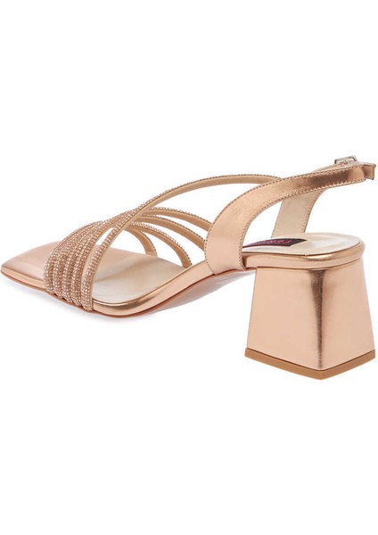 Pembe Vegan Kadın Abiye Ayakkabı - K24Y1AY67322-N6N