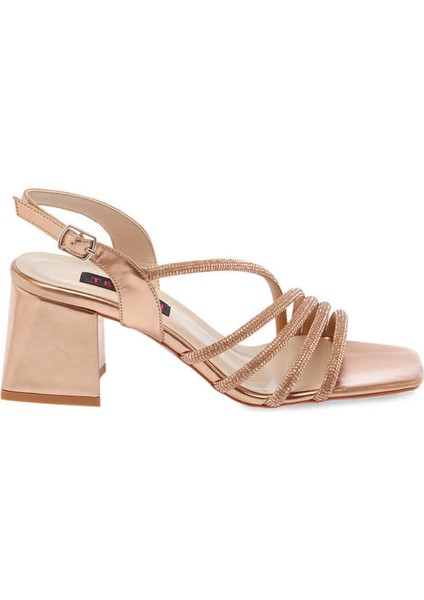 Pembe Vegan Kadın Abiye Ayakkabı - K24Y1AY67322-N6N