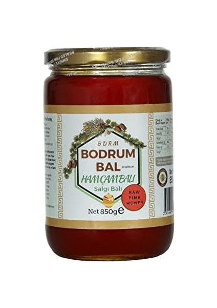 Bodrum Bal Ham Çam Balı 850 G,%100 Saf, Ham Bal, Filtre Edilmemiş, Güvenli, Doğal, Apiterapik, Cam Kavanoz fiyatları