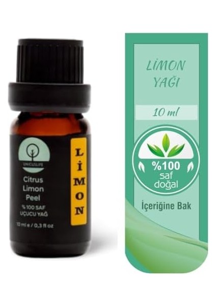 Unicuslife% 100 Saf Doğal, Limon Yağı (Seyreltilmemiş) 10 ml fiyatları