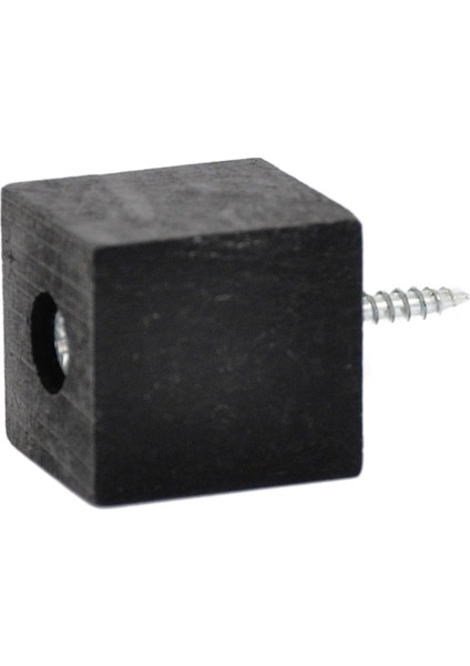 Masa Mobilya Koltuk Ayak Yükseltici 6'lı 25 mm Siyah Renk