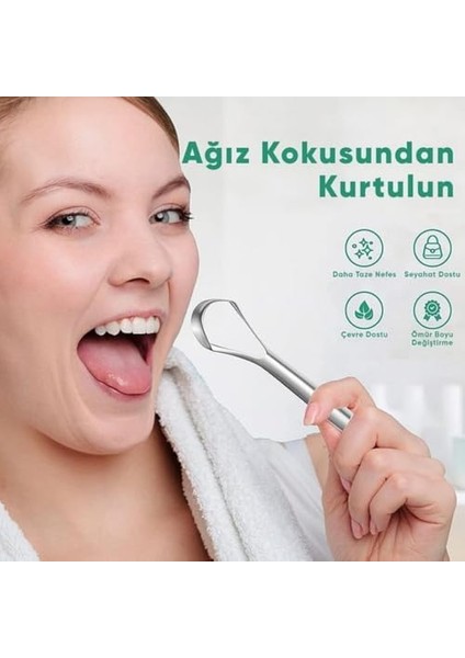 Dil Temizleme Kazıyıcı, Paslanmaz Çelik, Dil Temizleyici, Taze Nefes Bakım Kazıyıcı, Ağız Bakımı Için Mükemmel Kolay Kullanım modelleri