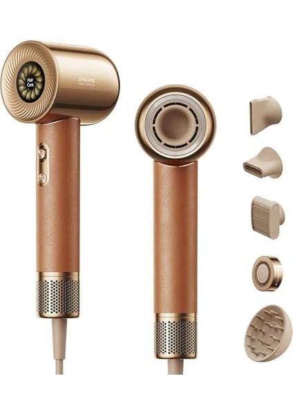 Dreame Hair Miracle Saç Kurutma Makinesi 5 Nozul, Hızlı Kurutma, 600 Milyon Negatif Iyon, 130.000 Rpm Yüksek Hızlı Motor, Hafif, Düşük Gürültü, 57°c'de Sabit Sıcaklık