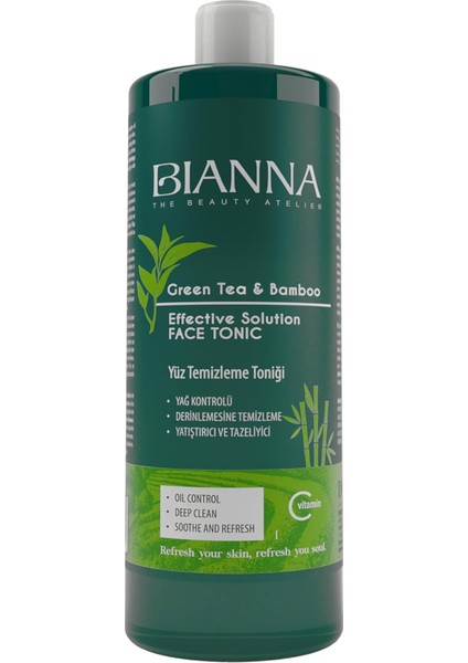 Bianna Tonik C Vitaminli Bambulu ve Yeşil Çaylı Yüz Temizleme Toniği - 400ML fiyatları