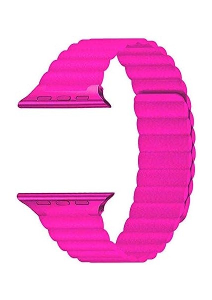Merkezi 42MM Krd-09 Deri Lop Kordon Pembe