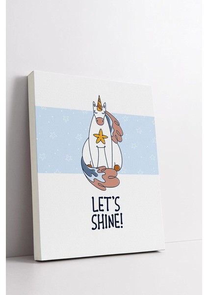 Let's | Tasarımlı Bebek Odasına Özel Kanvas Tablo 30X40 cm