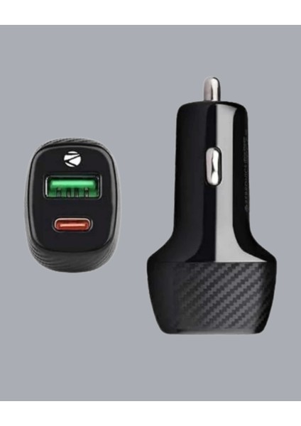 3A Güç Kapasiteli USB & Type-C Çakmaklık Şarj Adaptörü fırsatları