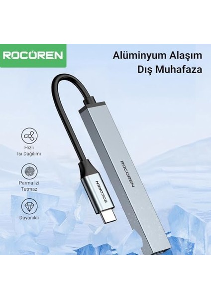 Type-C 5gbps 4 Portlu Usb-A 3.0 Çoklayıcı Dönüştürücü Hub fiyatları