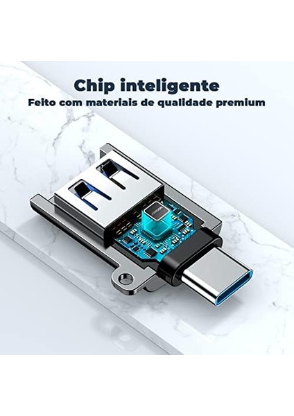 S-H151 Type-C Male USB Female Preto Adapter modelleri