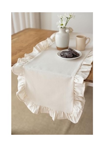 | Fırfırlı Runner 40 x 110 cm (Bej) fiyatları