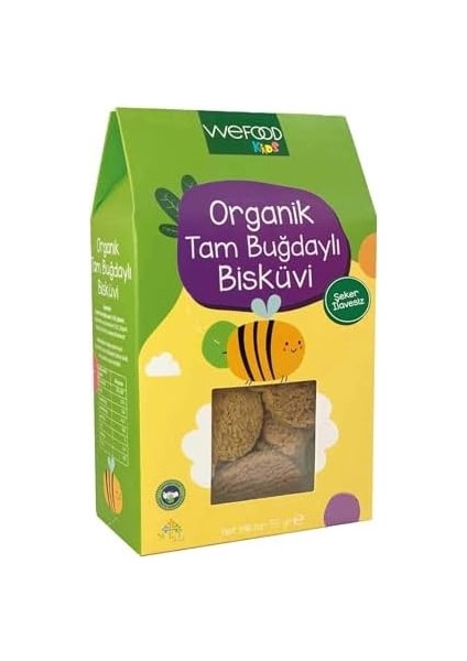 Wefood (1 Adet) Wefood Kids Organik Tam Buğdaylı Bisküvi 55 gr 8683347030446 fiyatları