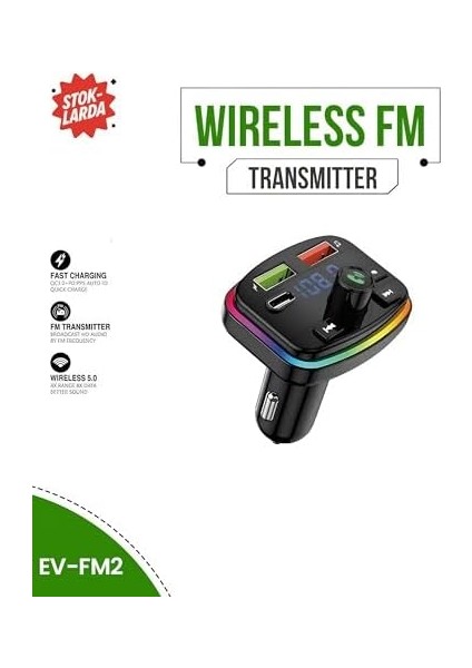 Bluetooth Araç Kiti – Fm Transmitter, Type-C & Çift USB Hızlı Şarj, Eller Serbest Arama, Kablosuz Müzik, Tf Kart & USB Destekli Araç Şarj Cihazı fiyatları