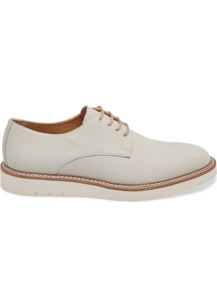 Bej Hakiki Nubuk Deri Erkek Casual Ayakkabı - E24I1AY56759-B23