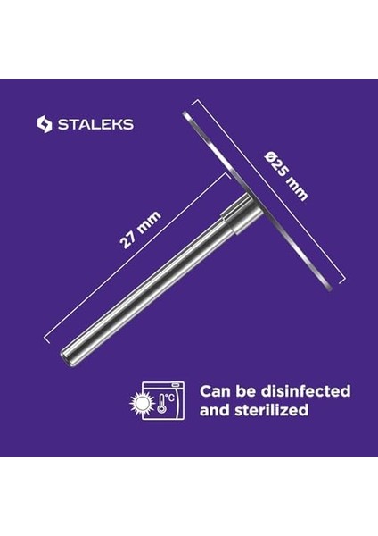 Staleks Pododisc 25 mm Pediküre+5 Yedek Dosya 180 Grit Profesyonel Ev Kullanımı Paslanmaz Çelik (Pdset-25) modelleri