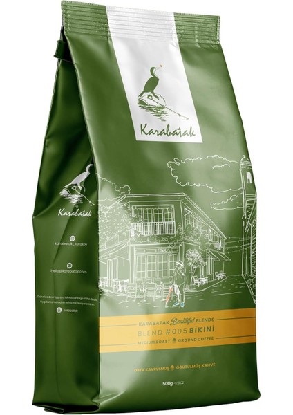Karabatak Beautiful Blends Bikini Öğütülmüş, Filtre Kahve 500 G modelleri
