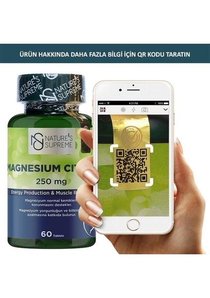 Nature's Supreme Magnesium Citrate 250 Mg 60 Tablet