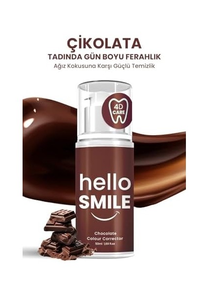 Hello Smile Çikolata Aromalı Anında Beyazlatıcı Diş Jeli modelleri