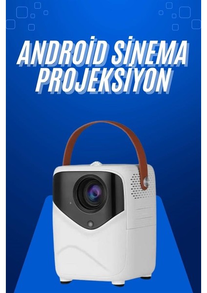 Hd Ayaklı Portatif Projeksiyon Cihazı Android Işlemcili Sinema Projektörü - CHT5764-9870 fiyatları