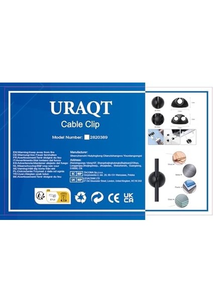 Kablo Klipleri Kablo Tutucu, Çok Amaçlı Kablo Yönetim Kablosu Düzenleyici Seti Masa, Güç Kablosu, USB Şarj Kablosu, Şarj Aletleri, Ses Kablosu, 20'li Paket, Siyah fiyatları