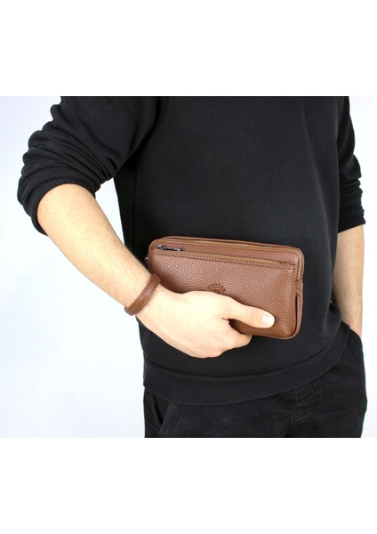 Erkek Taba Renk El Çantası Bileklik Kemerli Portföy Çanta El Çantası fiyatları