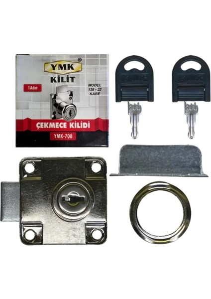 Kilit Kare Çekmece Kilit, Metal Çekmece Kilidi