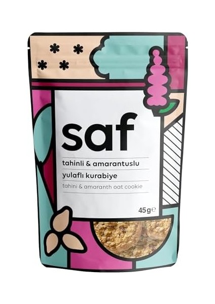 Saf Tahinli & Amarantlı Yulaflı Kurabiye 45 gr fiyatları