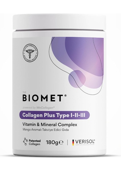 Bıomet Collagen Plus Type 1-2-3 Powder 180G