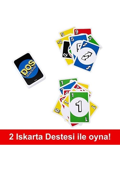 Games Uno Dos Kartlar Çocuklar ve Yetişkinler Için Aile Kart Oyunu Dos™ Ikinci Seri HNN01 modelleri
