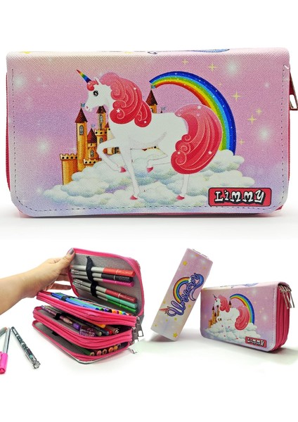 Ülkesi Temalı Modelist Kutusu Vegan Deri Üç Bölmeli