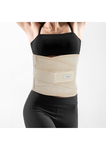 Lumbosakral Korse 32 cm – Ayarlanabilir Çelik Balenli Bel ve Sırt Destekli Korse, Nefes Alabilir Yüksek Destek, Günlük ve Aktif Kullanım Için Uygun