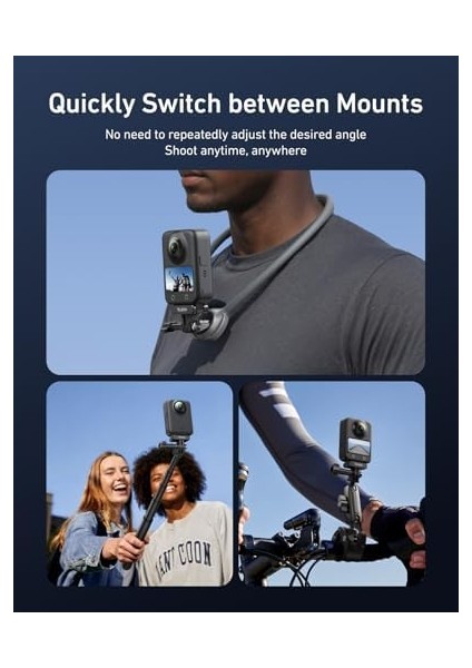 Manyetik Adaptör Djı Action 5 Pro/4/3 Için Bağlantı Adaptörü ile Hızlı Bırakma Adaptörü - Djı Osmo Aksesuarları Osmo Action 5 Pro/4/3 Adaptör, Takılabilir, Vlogging modelleri