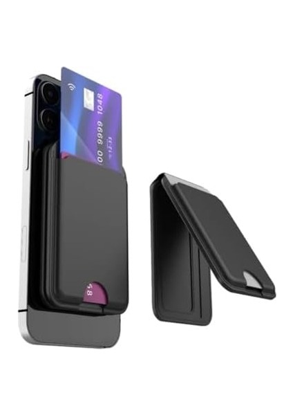 Smart Akıllı Deri Cüzdan Takip Edilebilir Manyetik Kartlık Ekstra Güçlü Mıktanıs ile Tam Kenetlenme ve Sağlam Tutuş Magsafe Uyumlu X6608 modelleri