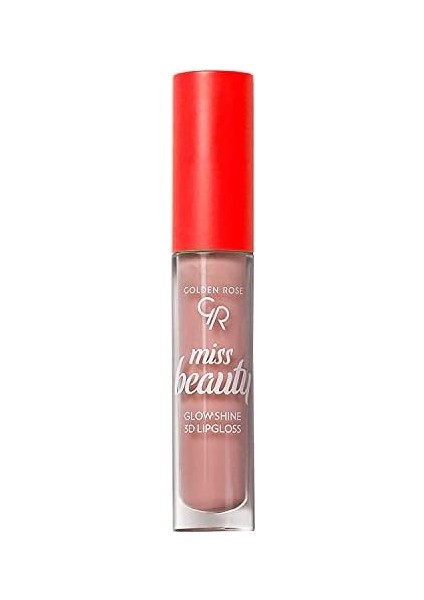 Golden Rose Miss Beauty Glow Shine 3D Lipgloss Dudak Parlatıcı No:01 Nude Chic