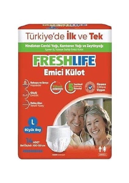 Freshlife Hasta Bezi Büyük 14'lü