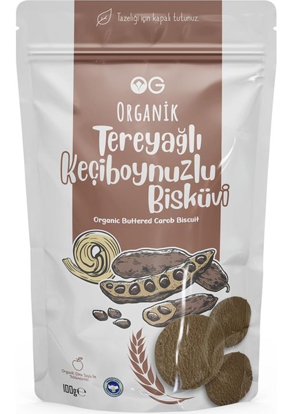 Og Organik Tereyağlı Keçiboynuzlu Bisküvi 100 gr fiyatları