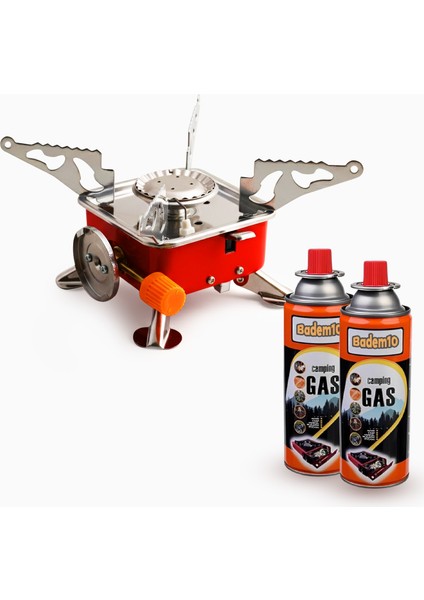 Taşınabilir Mini Tek Gözlü Portatif Kendinden Manyetolu Kamp Ocağı + 2 Adet 400ML Kartuş indirimleri