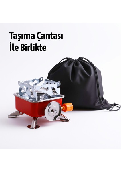 Taşınabilir Mini Tek Gözlü Portatif Kendinden Manyetolu Kamp Ocağı + 2 Adet 400ML Kartuş fırsatları