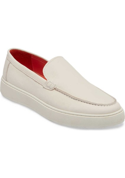 Beyaz Hakiki Deri Erkek Casual Ayakkabı - E24I1AY56832-B69 indirimleri