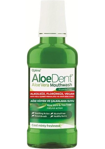 Aloe Dent Alkolsüz ve Florürsüz Ağız Kokusu Önleyici Doğal Ağız Bakım Suyu - 250 ml