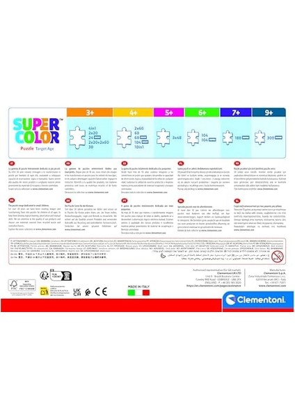 - 29293 Çocuklar Için Supercolor Puzzle Man 180 Parça Yapboz modelleri
