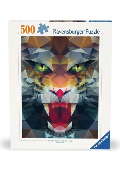 500P Puzzle Köşeli Aslan, Yapboz