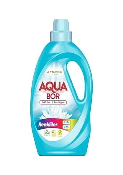 Aquabor Sıvı Çamaşır Deterjanı 2,15 Lt - Renkliler