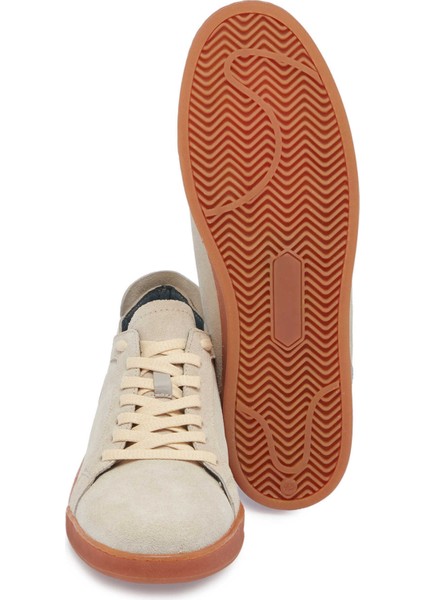Bej Hakiki Süet Deri Erkek Sneaker - E24I1AY56834-B79