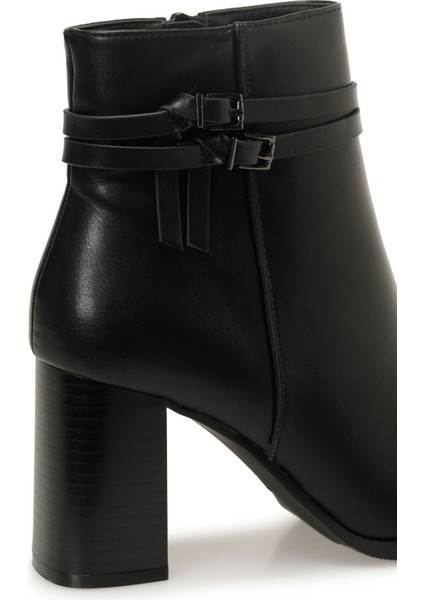 25K-8111 5pr Siyah Kadın Topuklu Bot