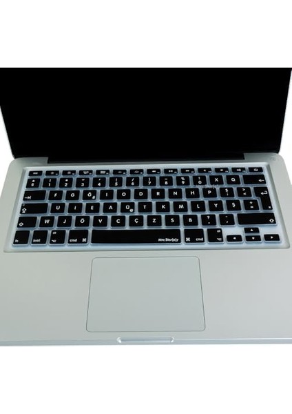 F Klavye MacBook Klavye Koruyucu Film Kılıf Renkli Kaplama Tuş Koruyucu Air Pro Eski USB Li Modeller 2008/2017 Uyumlu F-Daktilo Dizayn Siyah fiyatları