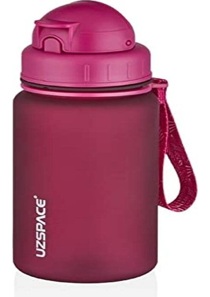 Pipetli Tritan Su Matarası, 400 Ml, Kırmızı